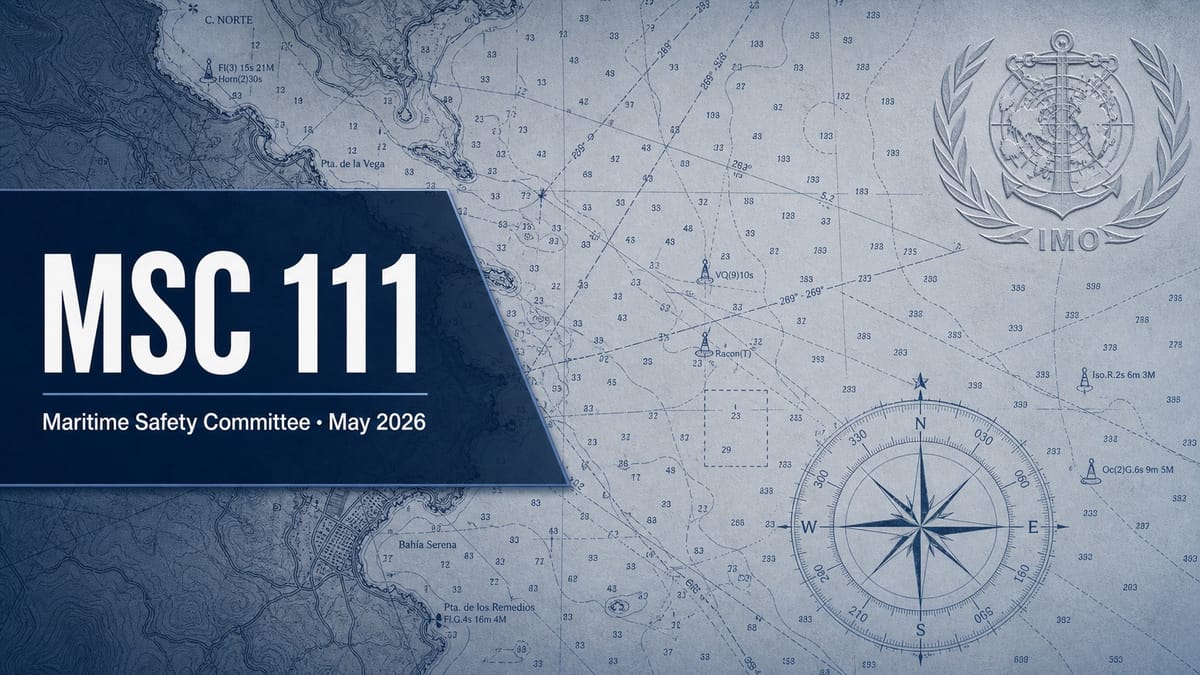 IMO MSC 111 closes with a full slate of SAR-relevant decisions